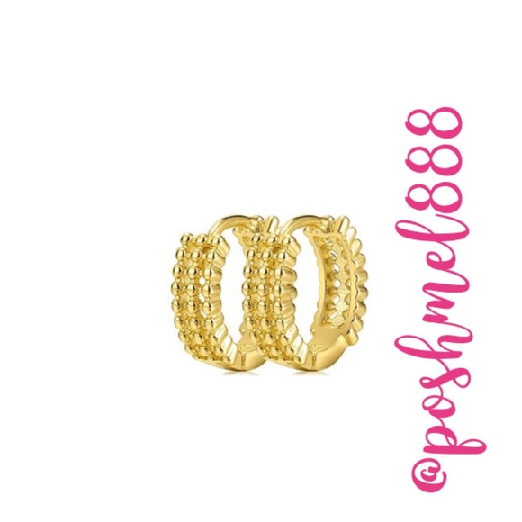 Rather Magical Jewelry - Delicate [GOLD] Minimalist Knobby Huggie Hoop Earrings